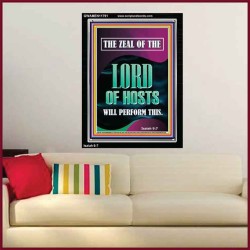 THE ZEAL OF THE LORD OF HOSTS WILL PERFORM THIS  Contemporary Christian Wall Art  GWAMEN11791  "25x33"