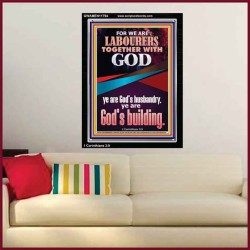 BE A CO-LABOURERS WITH GOD IN JEHOVAH HUSBANDRY  Christian Art Portrait  GWAMEN11794  "25x33"