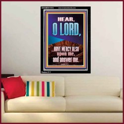 BECAUSE OF YOUR GREAT MERCIES PLEASE ANSWER US O LORD  Art & Wall Décor  GWAMEN11813  "25x33"
