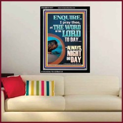 STUDY THE WORD OF THE LORD DAY AND NIGHT  Large Wall Accents & Wall Portrait  GWAMEN11817  "25x33"