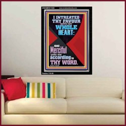 I INTREATED THY FAVOUR WITH MY WHOLE HEART  Décor Art Works  GWAMEN11820  "25x33"