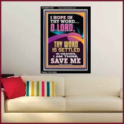 I AM THINE SAVE ME O LORD  Christian Quote Portrait  GWAMEN11822  "25x33"