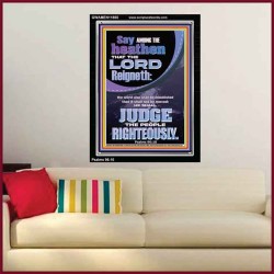 THE LORD IS A RIGHTEOUS JUDGE  Inspirational Bible Verses Portrait  GWAMEN11865  "25x33"