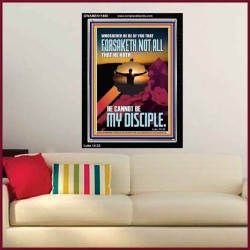 YOU ARE MY DISCIPLE WHEN YOU FORSAKETH ALL BECAUSE OF ME  Large Scriptural Wall Art  GWAMEN11880  