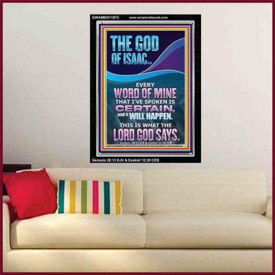 EVERY WORD OF MINE IS CERTAIN SAITH THE LORD  Scriptural Wall Art  GWAMEN11973  