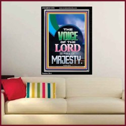 THE VOICE OF THE LORD IS FULL OF MAJESTY  Scriptural Décor Portrait  GWAMEN11978  "25x33"