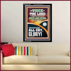 THE VOICE OF THE LORD MAKES THE DEER GIVE BIRTH  Christian Portrait Wall Art  GWAMEN11982  