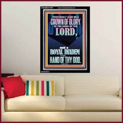 A CROWN OF GLORY AND A ROYAL DIADEM  Christian Quote Portrait  GWAMEN11997  "25x33"