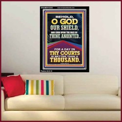 LOOK UPON THE FACE OF THINE ANOINTED O GOD  Contemporary Christian Wall Art  GWAMEN12242  "25x33"