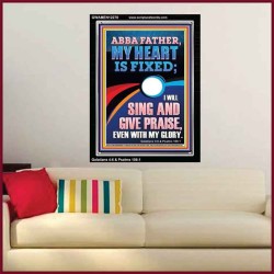 I WILL SING AND GIVE PRAISE EVEN WITH MY GLORY  Christian Paintings  GWAMEN12270  "25x33"