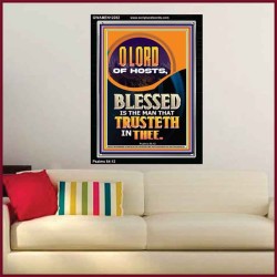 BLESSED IS THE MAN THAT TRUSTETH IN THEE  Scripture Art Prints Portrait  GWAMEN12282  "25x33"