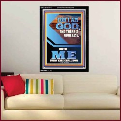 UNTO ME EVERY KNEE SHALL BOW  Custom Wall Scriptural Art  GWAMEN12312  "25x33"