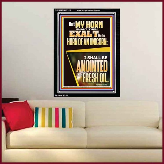 MY HORN SHALT THOU EXALT   Custom Contemporary Christian Wall Art  GWAMEN12315  