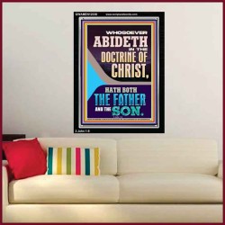 ABIDETH IN THE DOCTRINE OF CHRIST  Custom Christian Artwork Portrait  GWAMEN12330  "25x33"