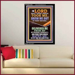 THE LORD DREW ME OUT OF MANY WATERS  New Wall Décor  GWAMEN12346  "25x33"