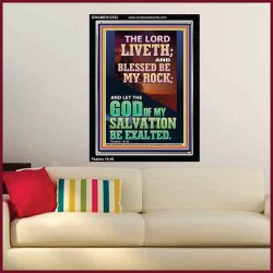 BLESSED BE MY ROCK GOD OF MY SALVATION  Bible Verse for Home Portrait  GWAMEN12353  "25x33"