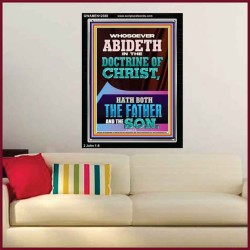 WHOSOEVER ABIDETH IN THE DOCTRINE OF CHRIST  Bible Verse Wall Art  GWAMEN12388  