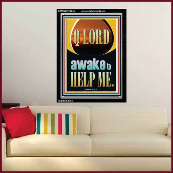 O LORD AWAKE TO HELP ME  Unique Power Bible Portrait  GWAMEN12645  