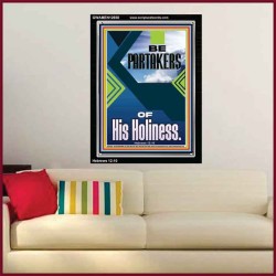 BE PARTAKERS OF HIS HOLINESS  Children Room Wall Portrait  GWAMEN12650  "25x33"