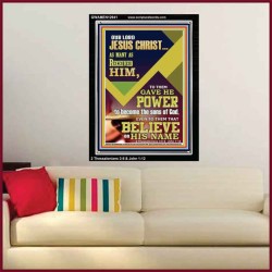 POWER TO BECOME THE SONS OF GOD THAT BELIEVE ON HIS NAME  Children Room  GWAMEN12941  "25x33"