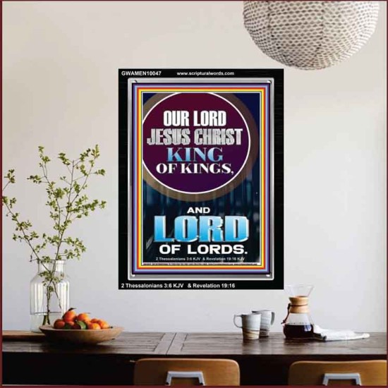 JESUS CHRIST - KING OF KINGS LORD OF LORDS   Bathroom Wall Art  GWAMEN10047  