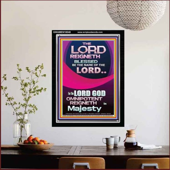 THE LORD GOD OMNIPOTENT REIGNETH IN MAJESTY  Wall Décor Prints  GWAMEN10048  