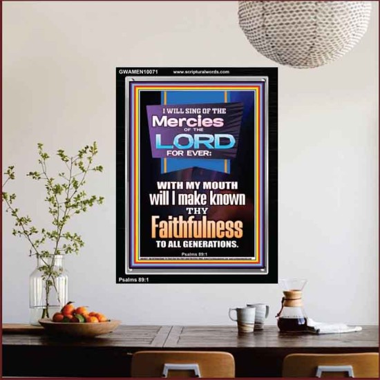 SING OF THE MERCY OF THE LORD  Décor Art Work  GWAMEN10071  