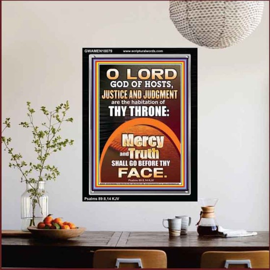 JUSTICE AND JUDGEMENT THE HABITATION OF YOUR THRONE O LORD  New Wall Décor  GWAMEN10079  
