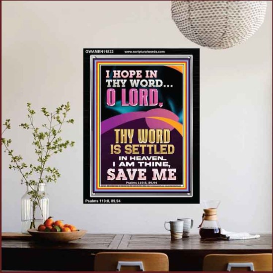 I AM THINE SAVE ME O LORD  Christian Quote Portrait  GWAMEN11822  