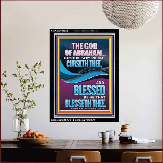 CURSED BE EVERY ONE THAT CURSETH THEE BLESSED IS EVERY ONE THAT BLESSED THEE  Scriptures Wall Art  GWAMEN11972  