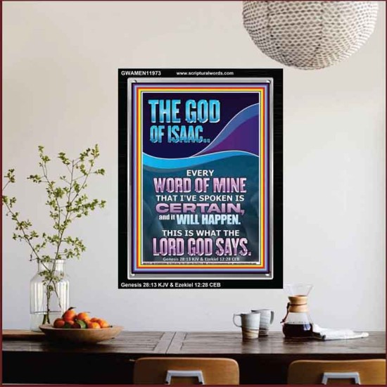 EVERY WORD OF MINE IS CERTAIN SAITH THE LORD  Scriptural Wall Art  GWAMEN11973  