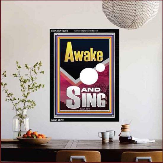 AWAKE AND SING  Bible Verse Portrait  GWAMEN12293  