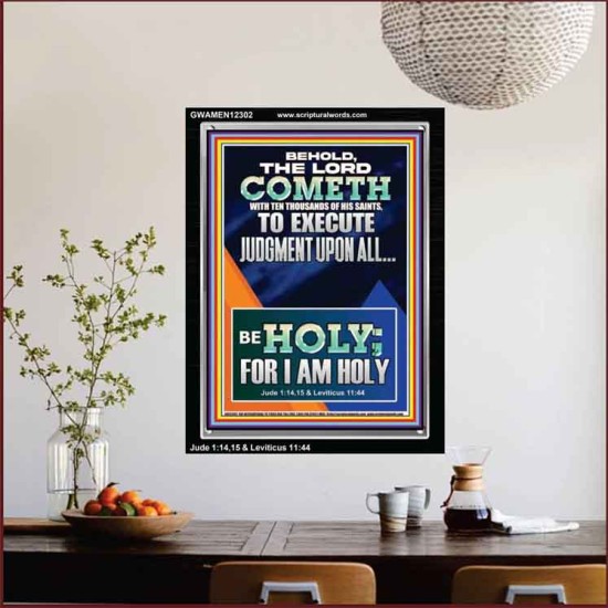 THE LORD COMETH TO EXECUTE JUDGMENT UPON ALL  Large Wall Accents & Wall Portrait  GWAMEN12302  