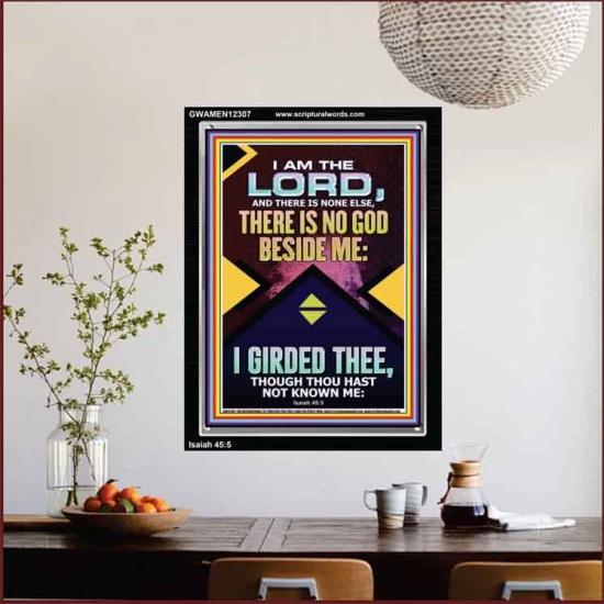 NO GOD BESIDE ME I GIRDED THEE  Christian Quote Portrait  GWAMEN12307  