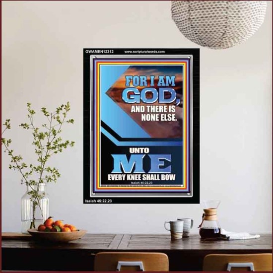 UNTO ME EVERY KNEE SHALL BOW  Custom Wall Scriptural Art  GWAMEN12312  