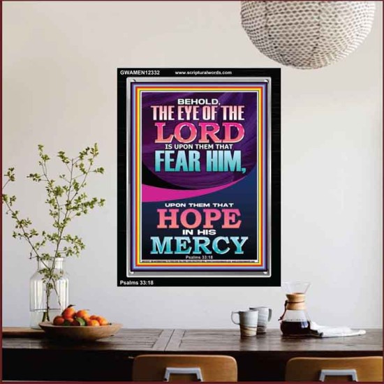 THEY THAT HOPE IN HIS MERCY  Unique Scriptural ArtWork  GWAMEN12332  
