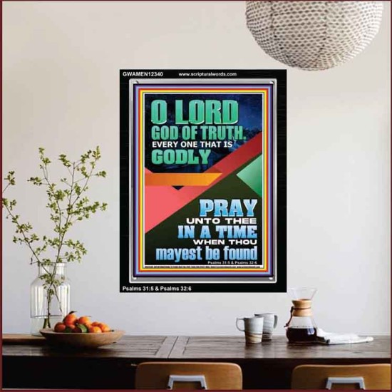 O LORD GOD OF TRUTH  Custom Inspiration Scriptural Art Portrait  GWAMEN12340  