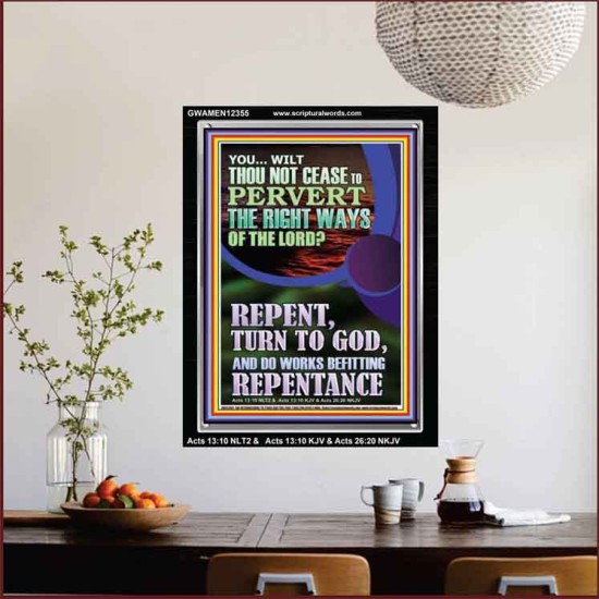 REPENT AND DO WORKS BEFITTING REPENTANCE  Custom Portrait   GWAMEN12355  