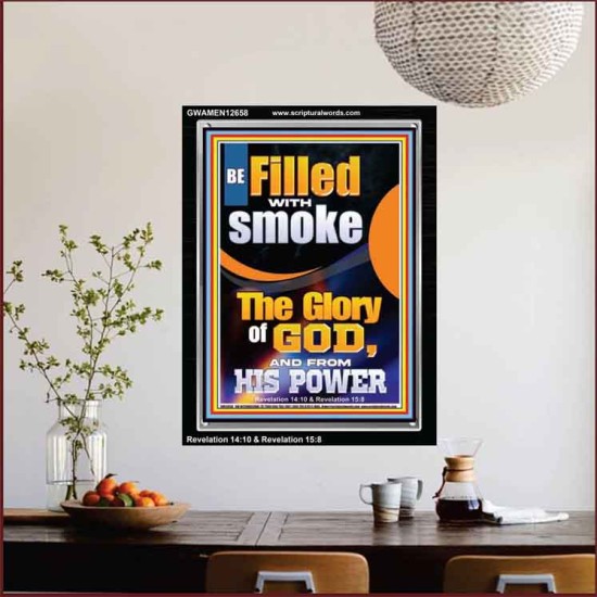 BE FILLED WITH SMOKE THE GLORY OF GOD AND FROM HIS POWER  Church Picture  GWAMEN12658  