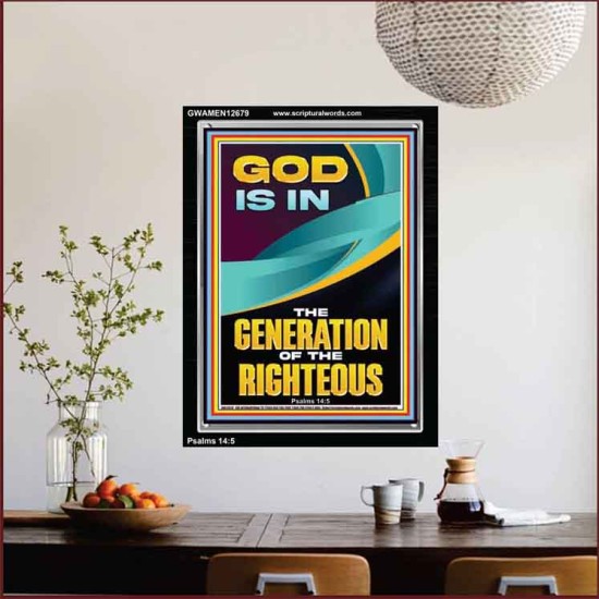 GOD IS IN THE GENERATION OF THE RIGHTEOUS  Ultimate Inspirational Wall Art  Portrait  GWAMEN12679  