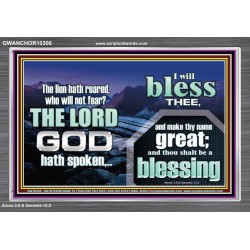 I BLESS THEE AND THOU SHALT BE A BLESSING  Custom Wall Scripture Art  GWANCHOR10306  "33X25"