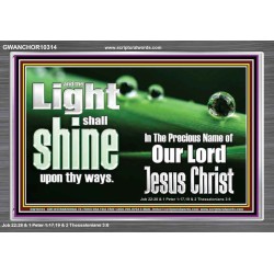 THE LIGHT SHINE UPON THEE  Custom Wall Décor  GWANCHOR10314  "33X25"