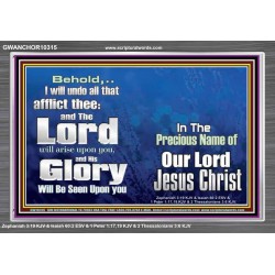 HIS GLORY SHALL BE SEEN UPON YOU  Custom Art and Wall Décor  GWANCHOR10315  "33X25"