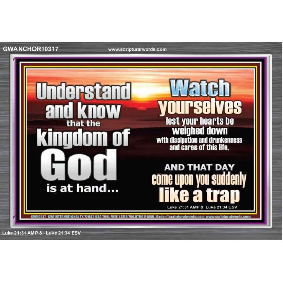 BEWARE OF THE CARE OF THIS LIFE  Unique Bible Verse Acrylic Frame  GWANCHOR10317  
