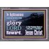 THE GLORY OF THE LORD WILL BE UPON YOU  Custom Inspiration Scriptural Art Acrylic Frame  GWANCHOR10320  "33X25"