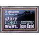 THE GLORY OF THE LORD WILL BE UPON YOU  Custom Inspiration Scriptural Art Acrylic Frame  GWANCHOR10320  