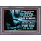 BE COUNTED WORTHY OF THE SON OF MAN  Custom Inspiration Scriptural Art Acrylic Frame  GWANCHOR10321  