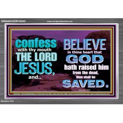 IN CHRIST JESUS IS ULTIMATE DELIVERANCE  Bible Verse for Home Acrylic Frame  GWANCHOR10343  "33X25"