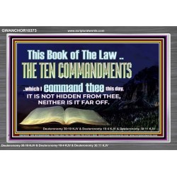 DO NOT IGNORE THE TEN COMMANDMENTS  Unique Power Bible Acrylic Frame  GWANCHOR10373  "33X25"