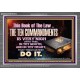 KEEP THE TEN COMMANDMENTS FERVENTLY  Ultimate Power Acrylic Frame  GWANCHOR10374  